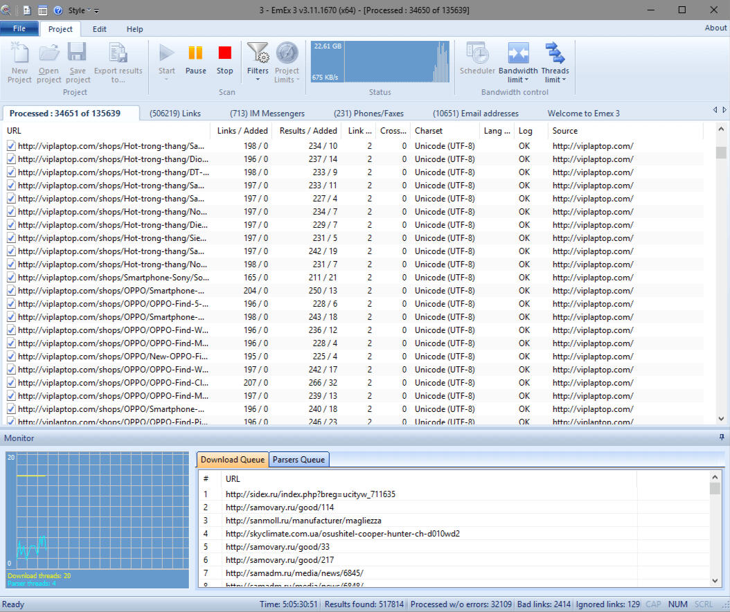 Emma Labs EmEx3: Offers wide web scraping capabilities but can feel outdated and cumbersome for modern workflows.